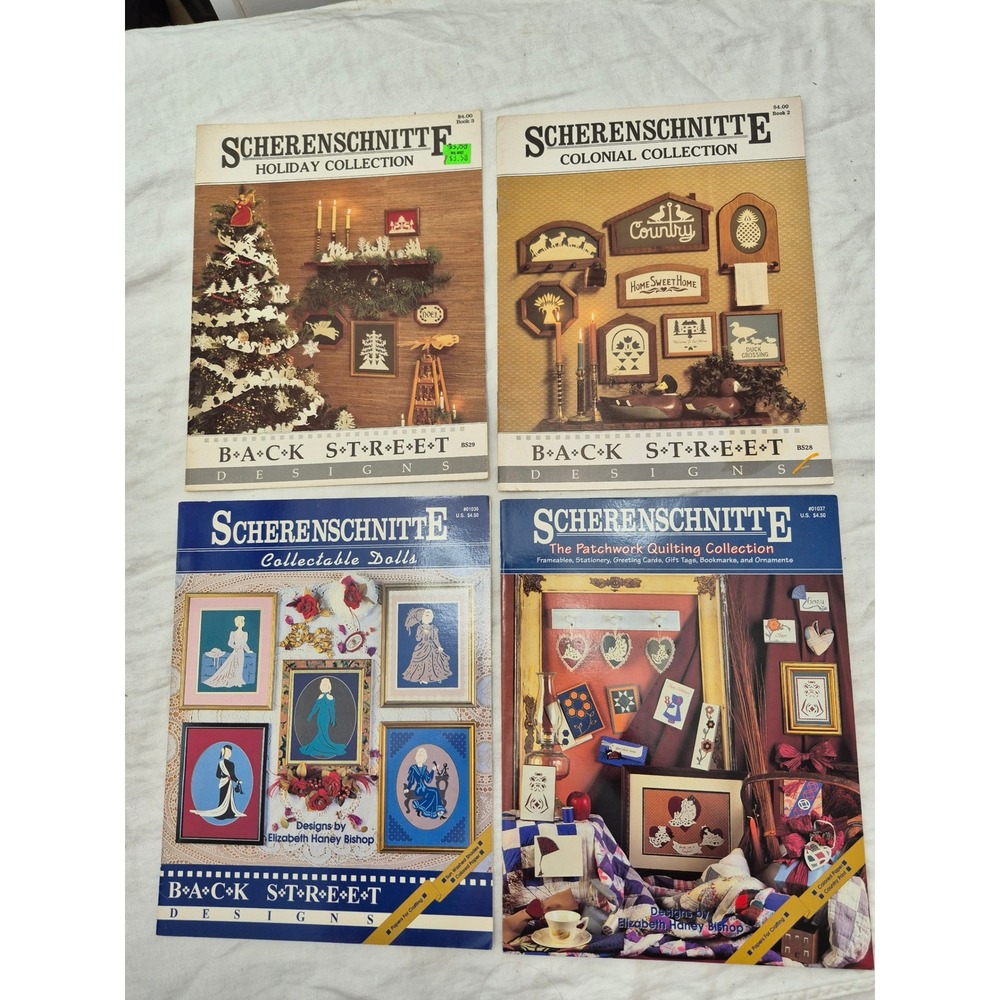 Back Street Designs Scherenschnitte Patterns Unisex OS Multi Vintage Paper Craft